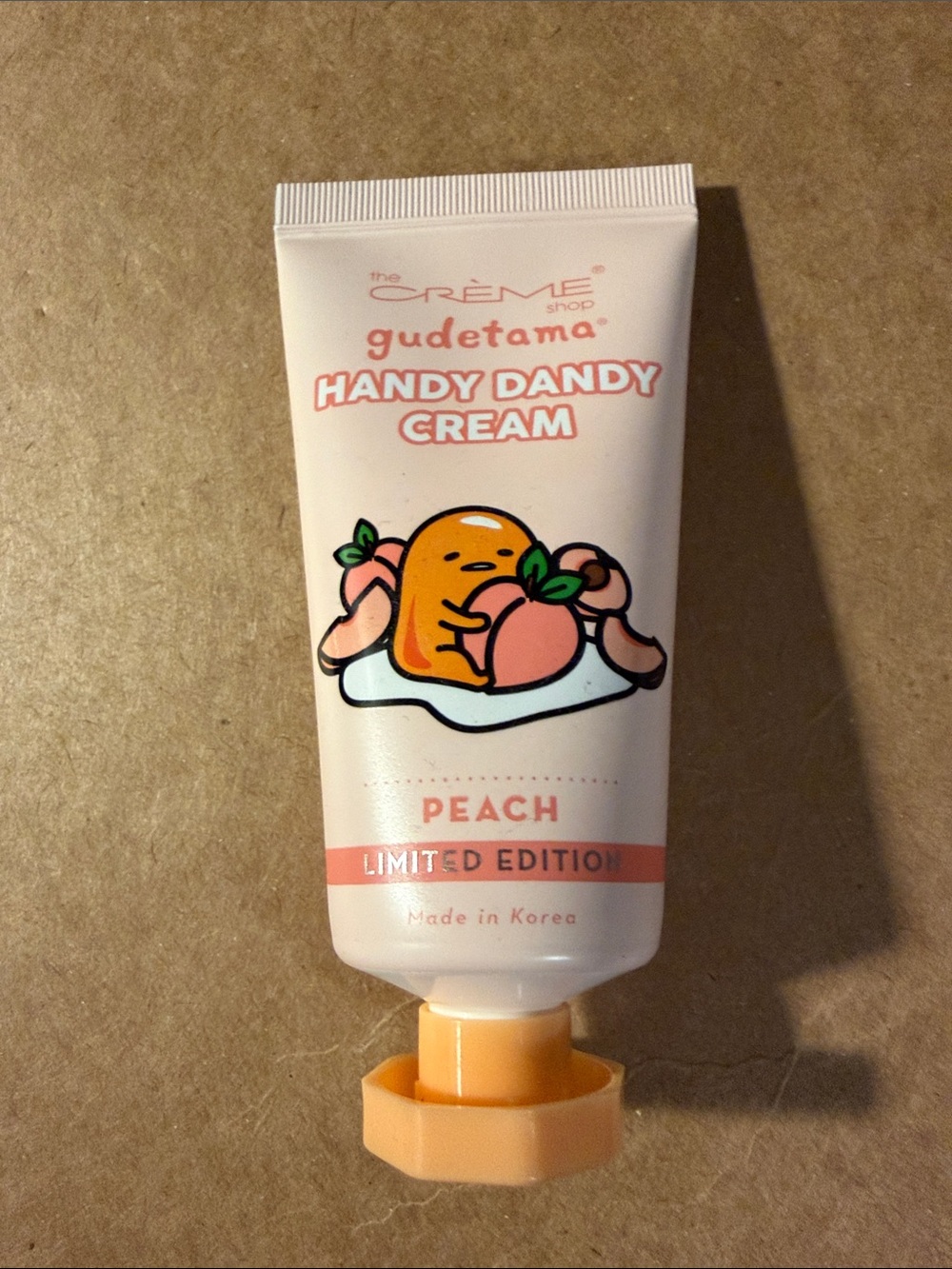 The Crème Shop Gudetama Peach Handy Dandy Hand Cream